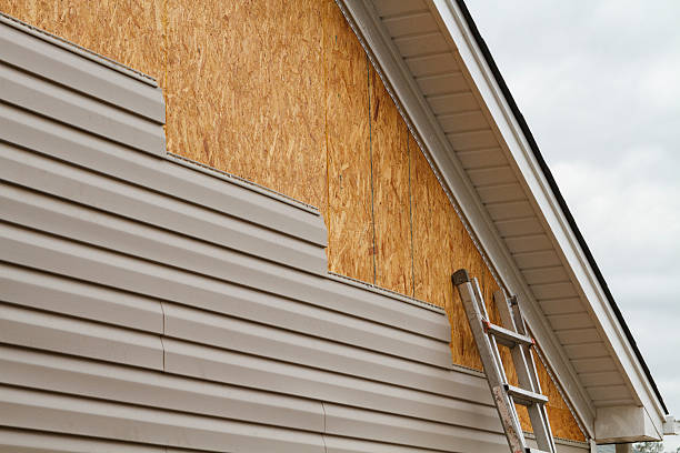 Professional Wood Siding technician working in Romeoville, IL
